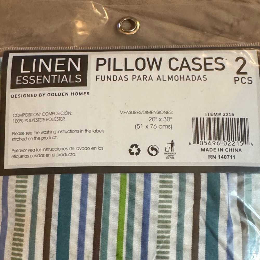 Essentials Multicolor Striped Pillowcases - Picture 4 of 4
